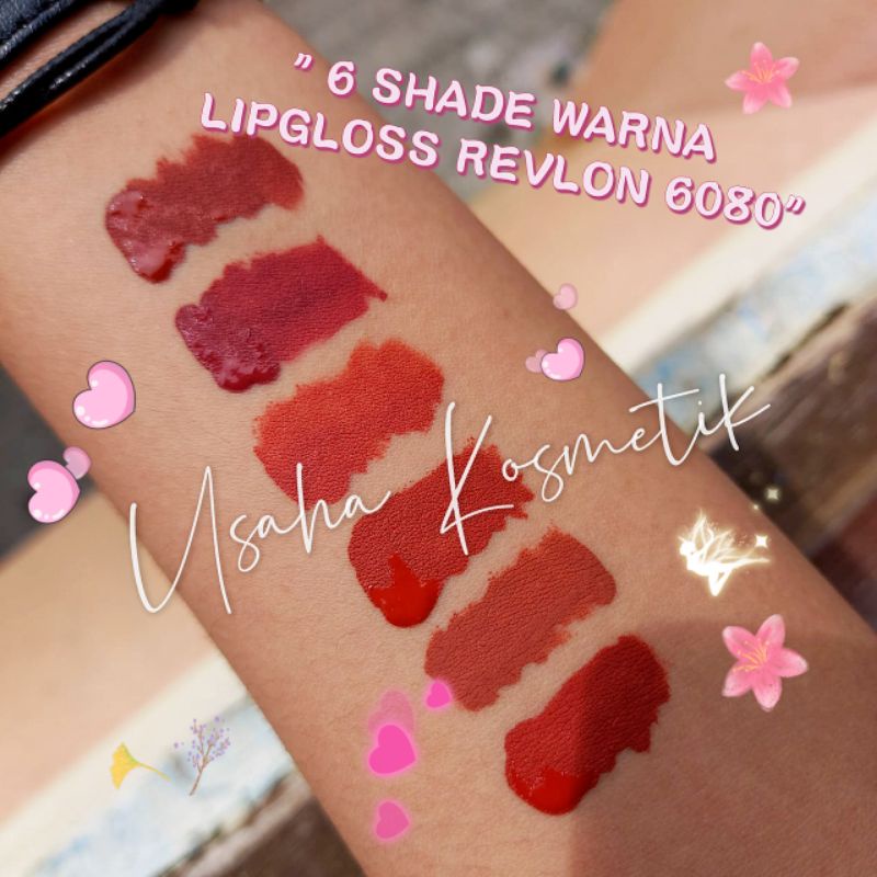 PROMO 6PC!! LIPGLOSS  VELVET 6 WARNA R8066-02 RVLN