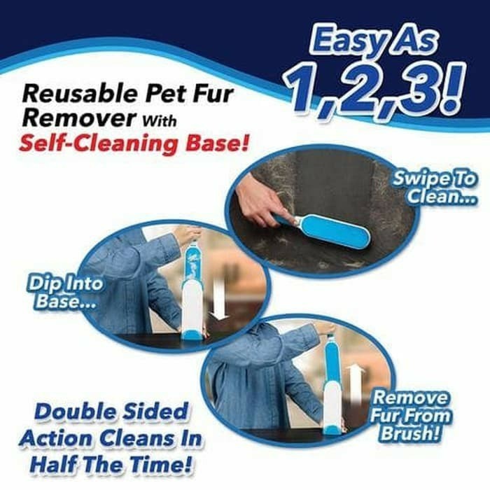 VOM Fur wizard Pembersih Bulu Kucing dan Anjing / Pet Hair Remover - 0372