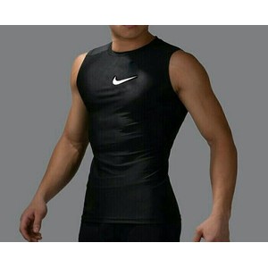 Baselayer sleeveless lekbong oblong kaos baju gym fitness fitnes under armour underarmour