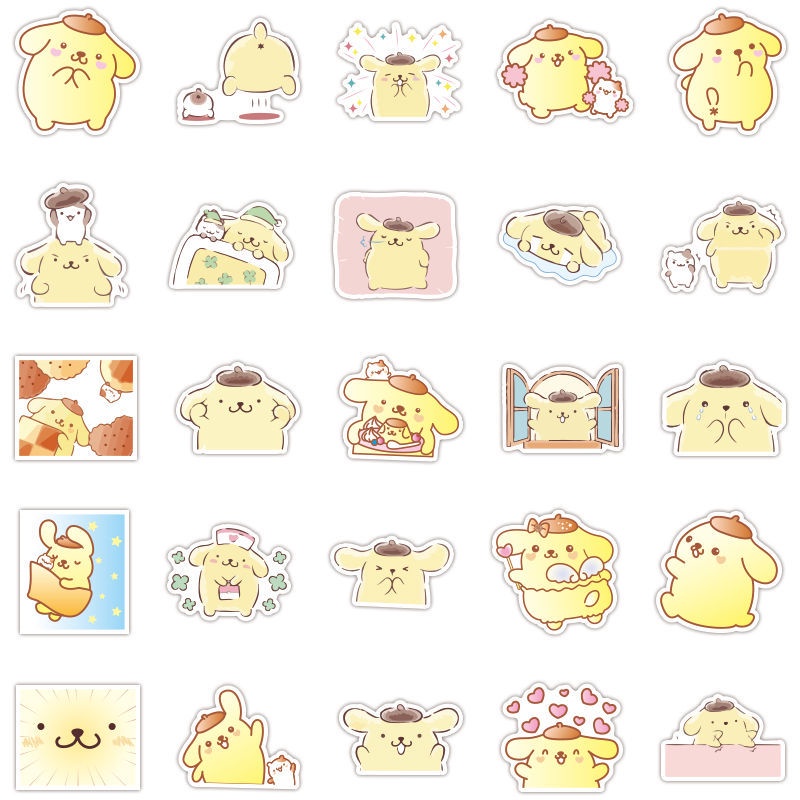 50 Korea lucu anjing Cinnamoroll babycinnamoroll kepribadian kreatif Jurnal stiker ins bahan besar t