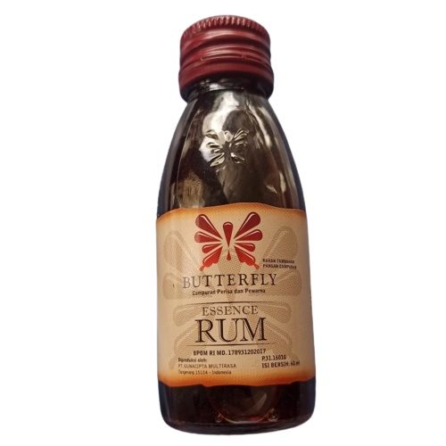 

KOEPOE KOEPOE Rhum Essence 60ml - Cap Kupu Kupu Rum Pengharum Aroma Kue - Rhum Jamaica