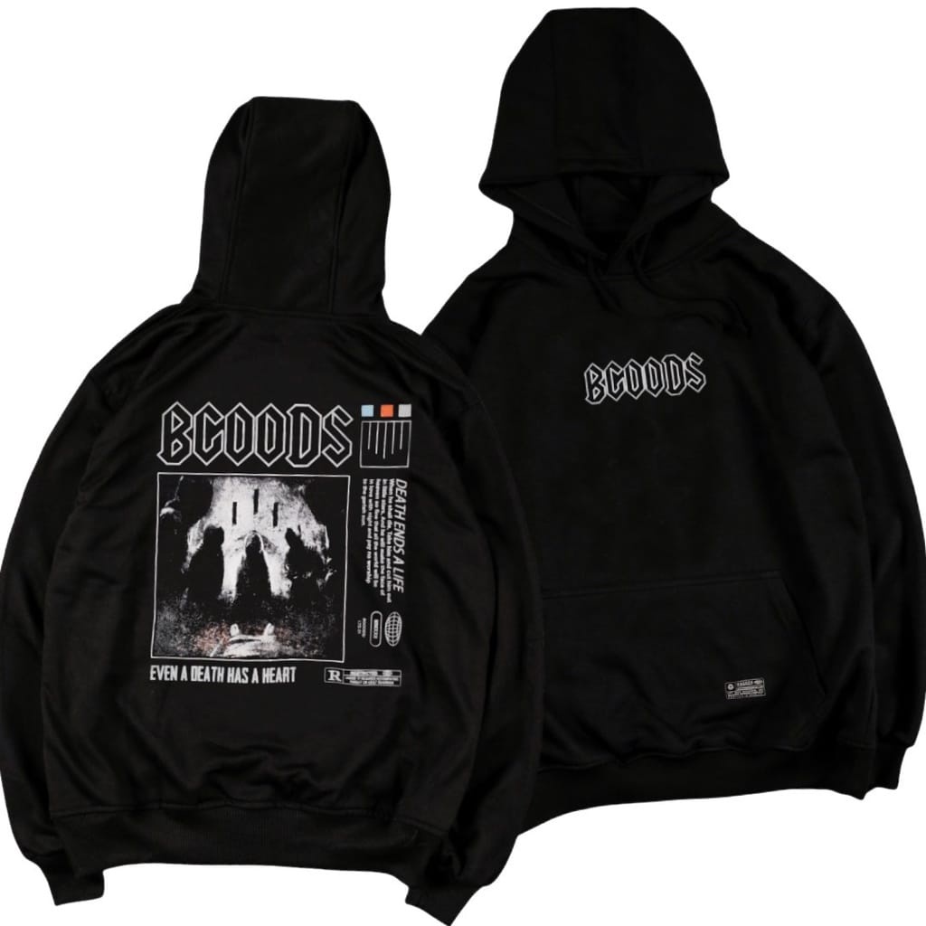 Jaket Hoodie Pria Bgoods Windsay Font Metal