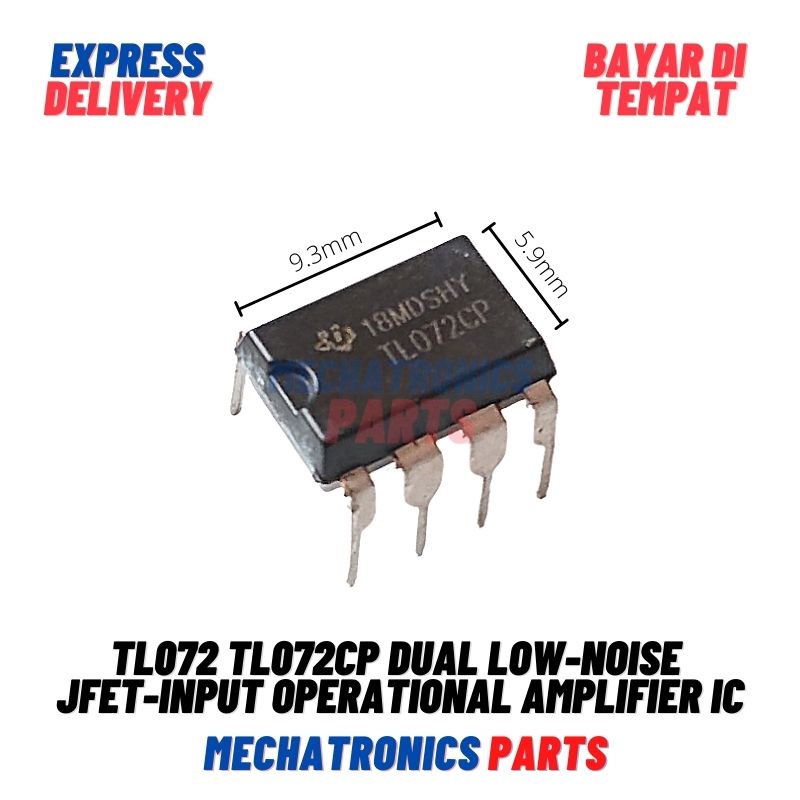 TL072 TL072CP Dual Low-noise JFET-input Operational Amplifier IC