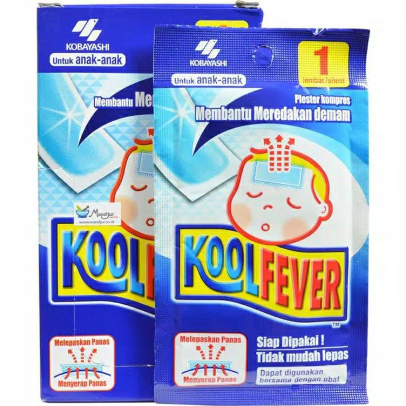 Kool Fever Ekonomis Bayi Anak Dewasa - Plester Kompres Pereda Demam Bayi Anak Dewasa