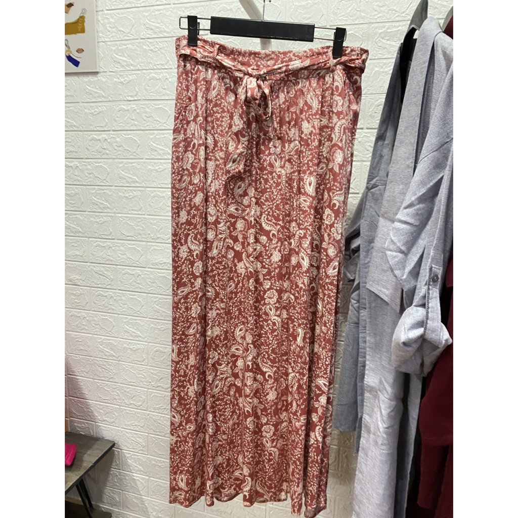 Rok Panjang Tom Tailor (warna salem) motif batik