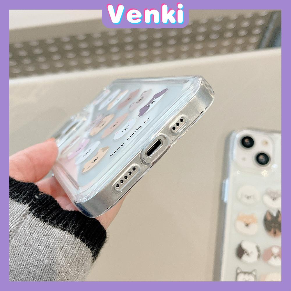 iPhone Case Silicone Soft Case Clear Case Space Case Shockproof Protection Camera Metal Button Cartoon Dog Compatible For iPhone 11 Pro Max 13 Pro Max 12 Pro Max 7Plus xr XS Max