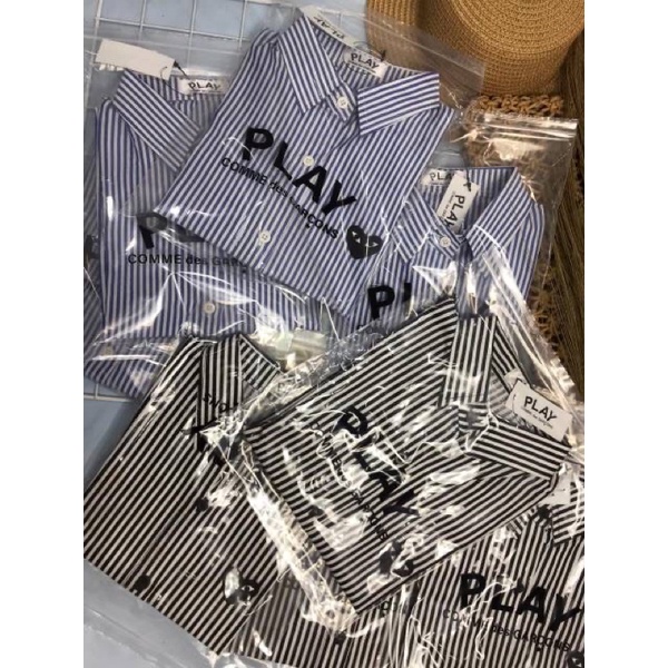 NEW‼️ CDG PLAY SHIRT KEMEJA SALUR IMPORT BANGKOK