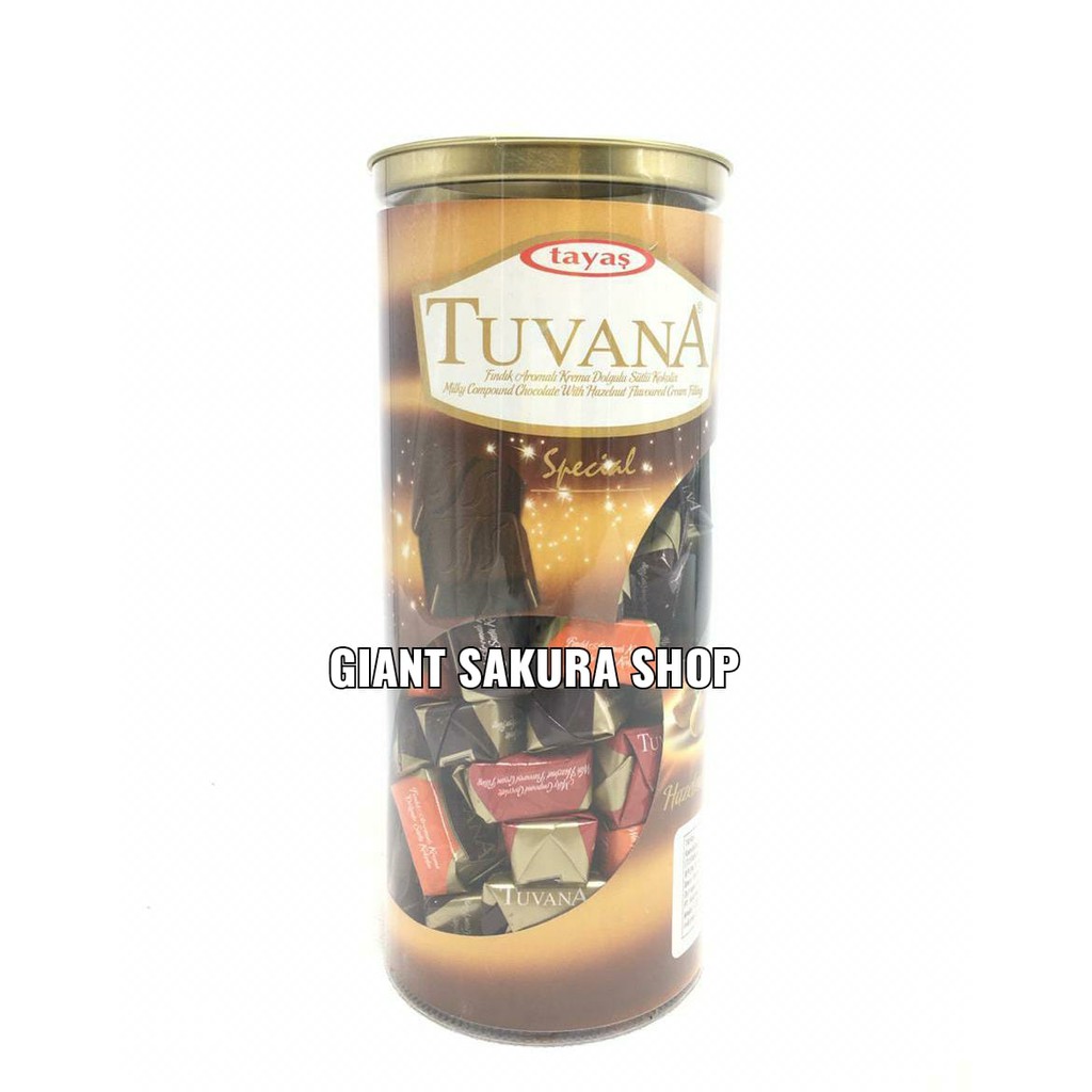 Tayas tuvana, Kembang Gula Cokelat isi Krim Rasa Hazelnut 600 / permen impor / permen turki / permen