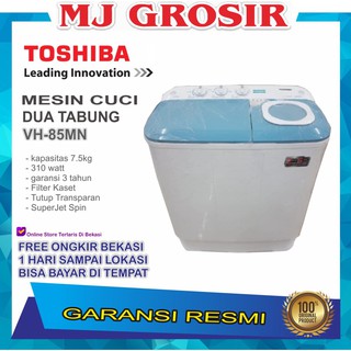 Jual Mesin Cuci Toshiba Vh H 95 Mn 8 5kg 2 Tabung 95mn 8 5 Kg Low Watt Jepang Indonesia Shopee Indonesia