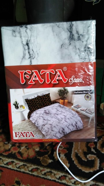 Sprei Fata Single Queen King 120 160 180 Capucino Brown, Gold Fusion, Labirin Brown, Italiano Marmer