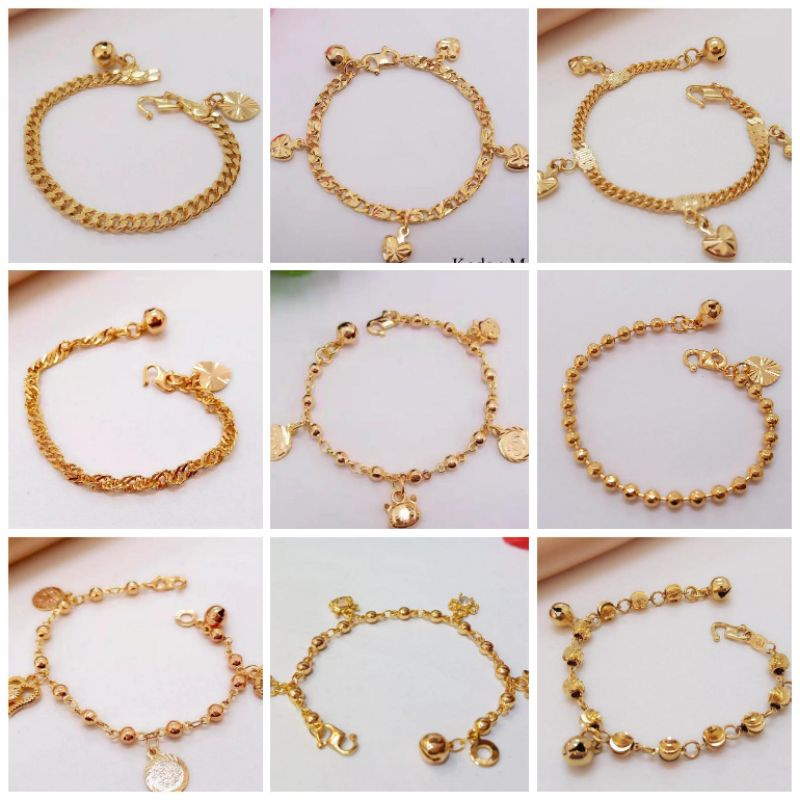gelang anak/bayi gelang rantai sisik naga panjang 12cm