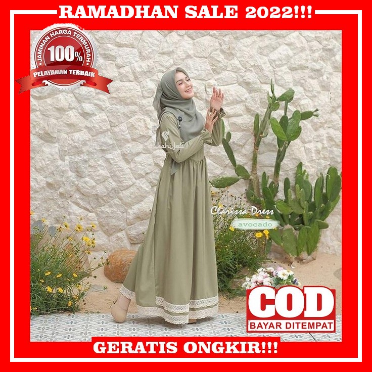 New Colection Gamis Pesta Kencana Bahan Brokat Mix Cerutti Payet Bagian Dada // Gamis Wanita Indones