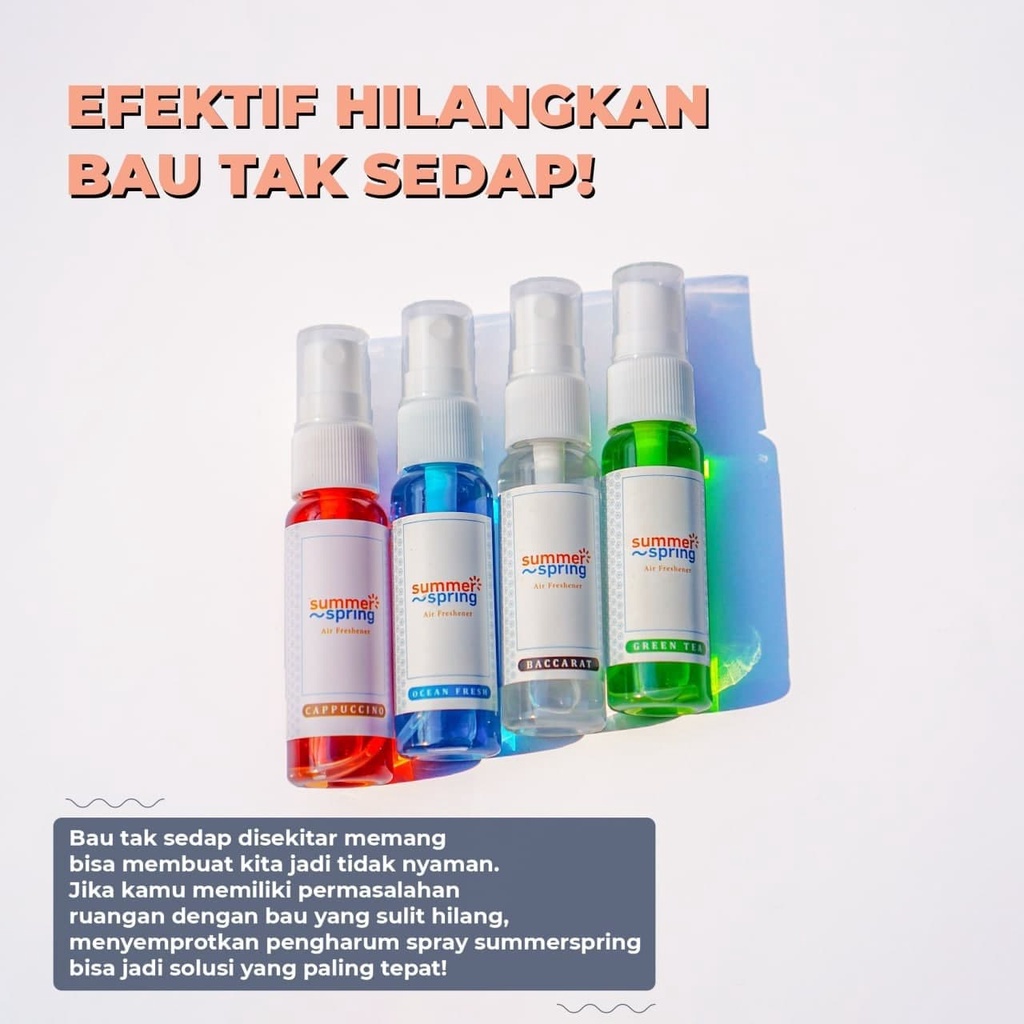 Parfum Mobil Pengharum Ruangan Pewangi Kamar Tidur Harum Summer Spring | Spray | Aroma Bubble Gum