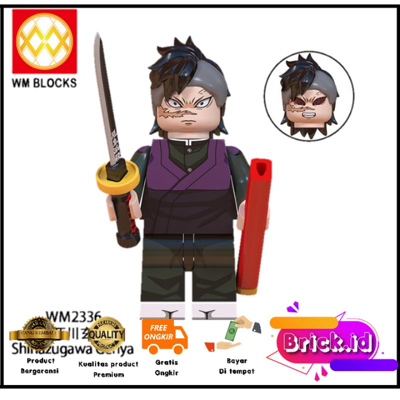 Lego mini figure demon slayer Shinazugawa Genya mainan anime japan demon slayer