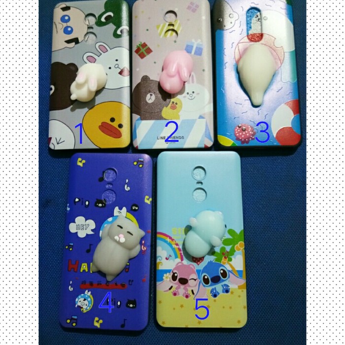 Squishy Case for Xiaomi Redmi note4 / Softsheel Embos Karakter Note 4