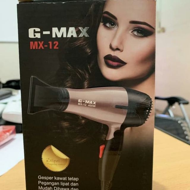 hairdryer g max mx 12 pengering rambut lipat professional hair dryer hairdryer g max murah
