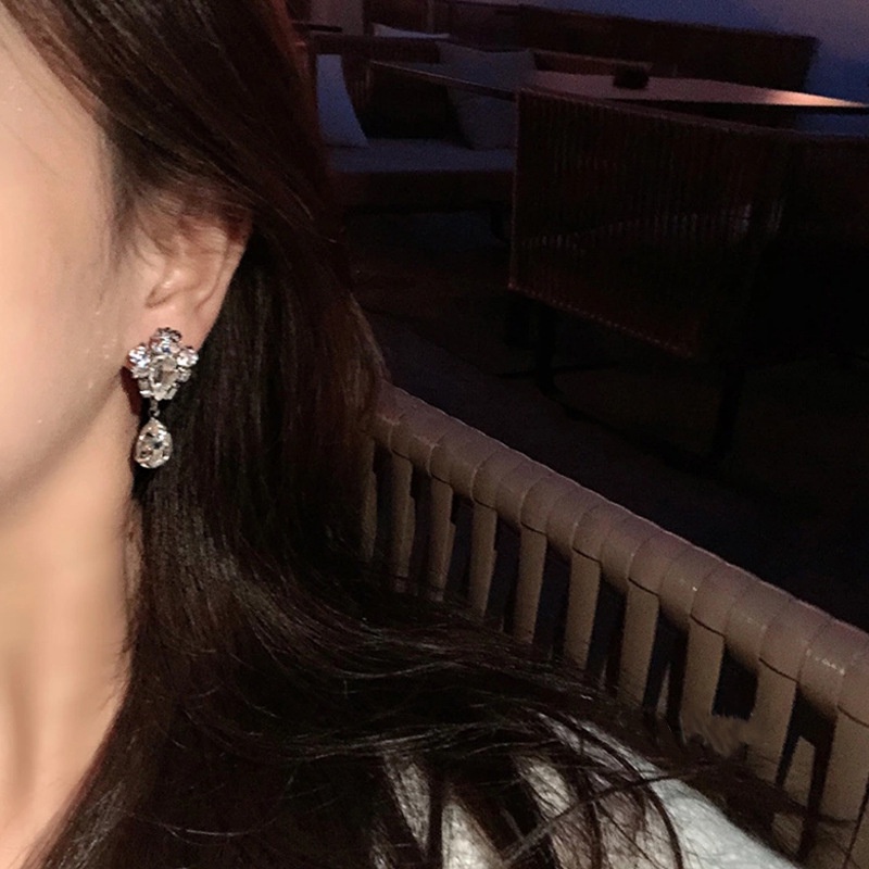 Anting Tusuk Gantung Temperament Bahan Sterling Silver 925 Desain Not Musikberlian Imitasi Unik Untuk Wanita