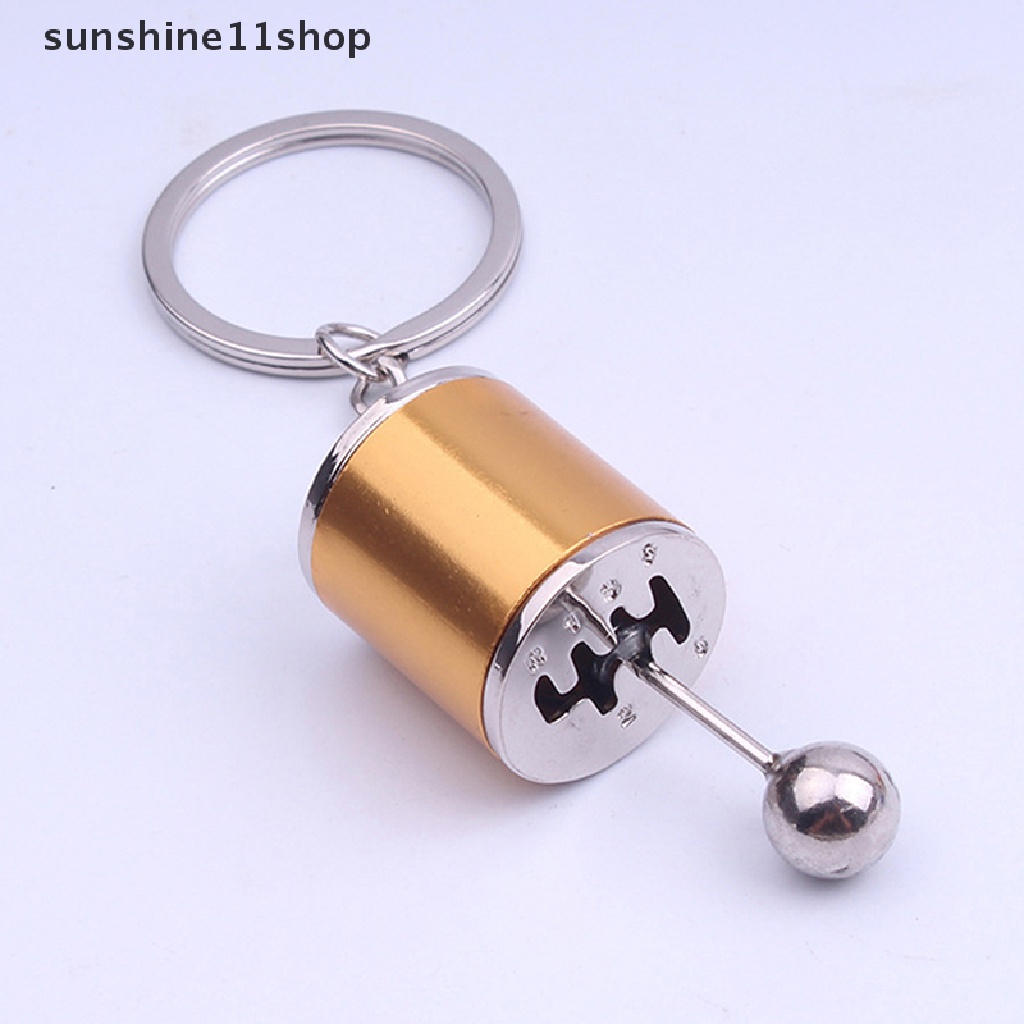 Sho - 1Pc Gantungan Kunci Bentuk Shift Knob Gear Bahan Metal