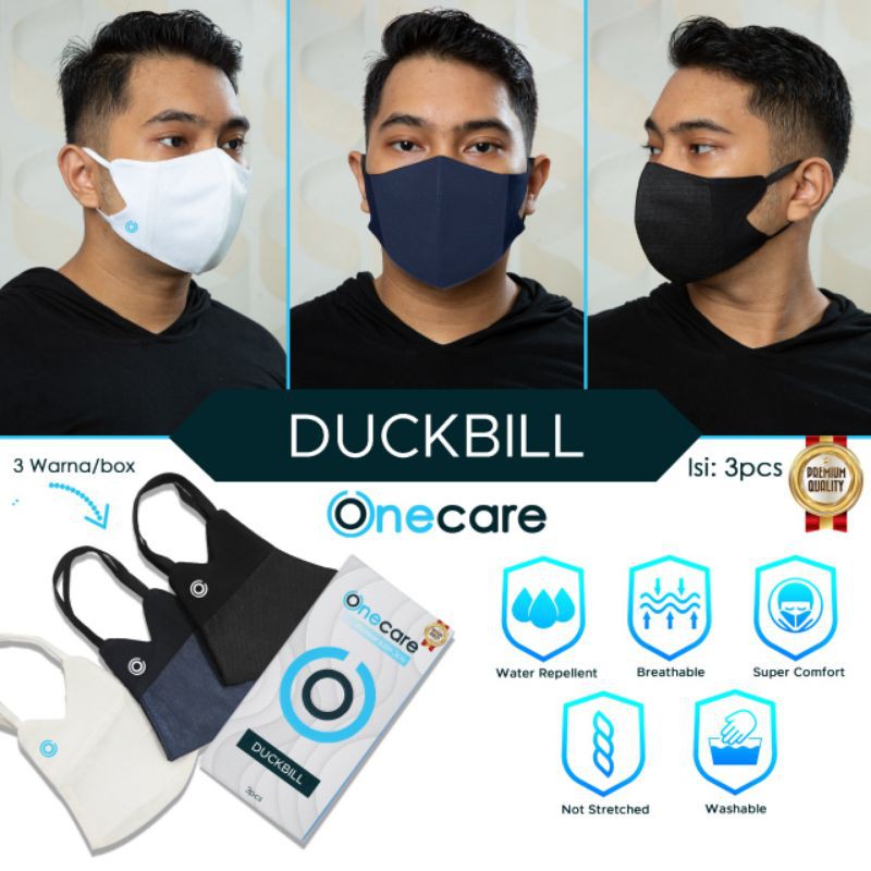 MASKER DUCKBILL KAIN 3 LAPIS ISI 12pcs DUCKBILL MASK