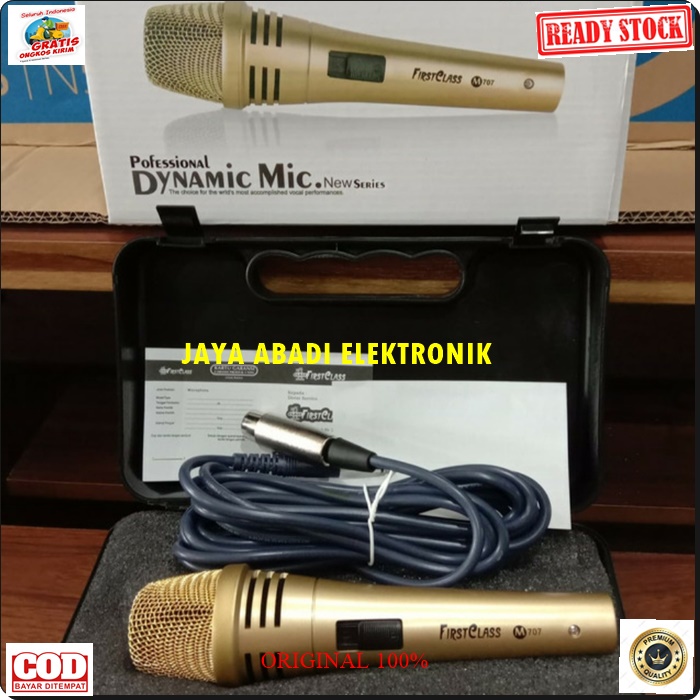 G520 ORIGINAL FIRTS CLASS MIC KABEL GOLD KARAOKE LEGENDARY DYNAMIC MIKROPON MIK MICROPHONE CARDIOID MIKROPHONE MEETING METING CABLE VOKAL ARTIS VOCAL AUDIO SOUND SISTEM PROFESIONAL PRO PENGERAS SUARA HIFI METAL FULL BESI SUARA SENSITIF MC PIDATO SEMINAR C