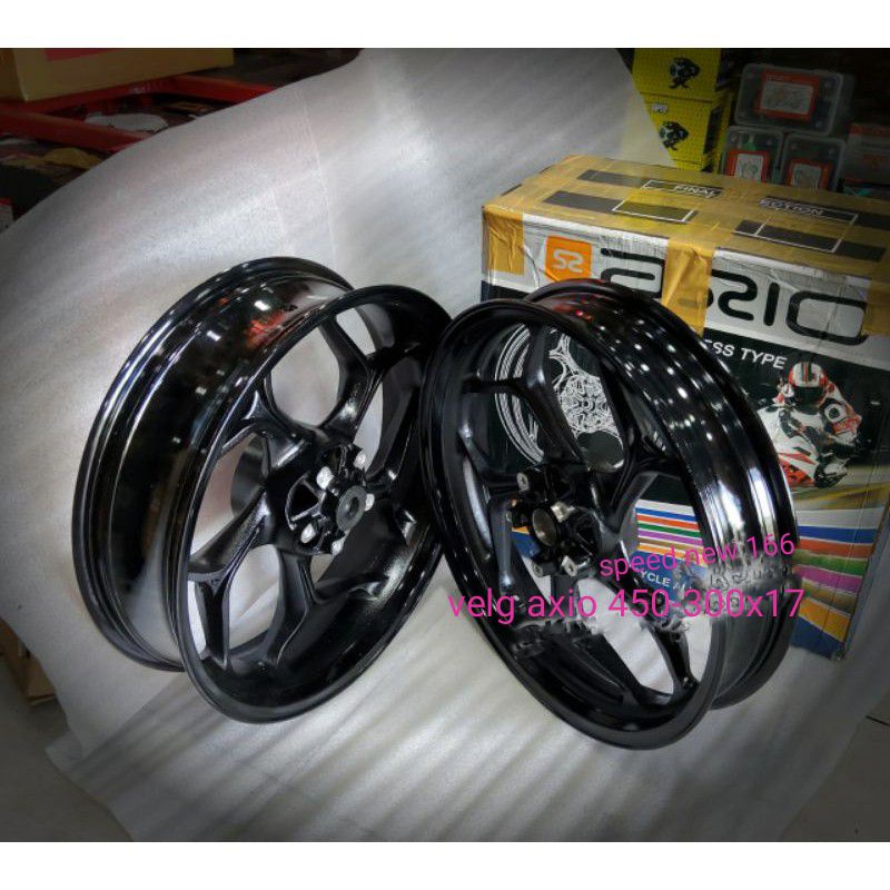 VELG RACING AXIO depan double disk YAMAHA  sabre R15 v1 v2 cb150 CBR 150 x new CBR facelitf k45 k46 