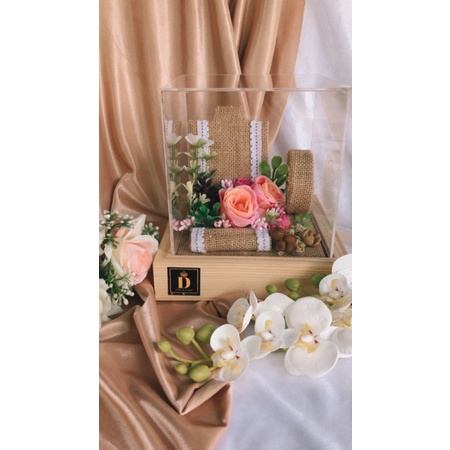 Kotak cincin rustik kotak perhiasan kotak kalunh gelang rustik seserahan mahar