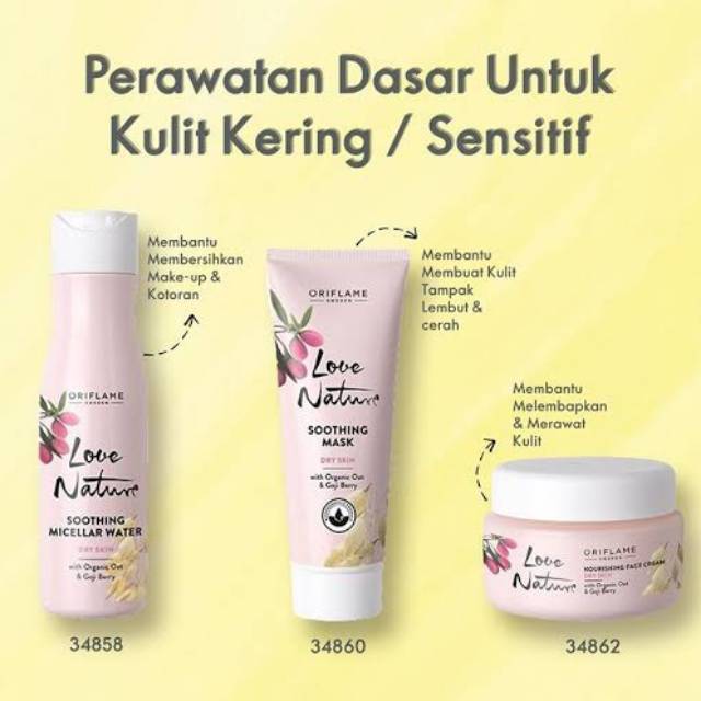 love nature nourishing face cream with organic oat & goji berry