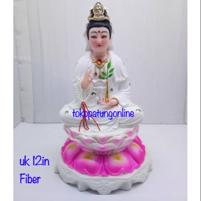 Patung Kwan Im Fiber 12in New 2019