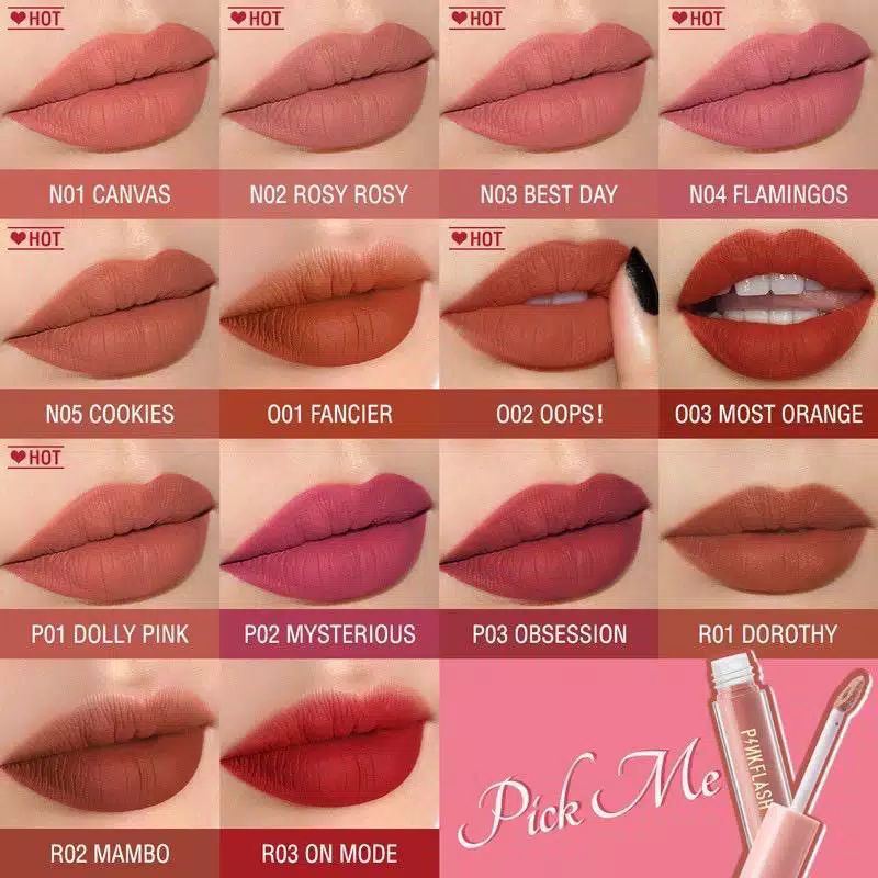 PINKFLASH  Lipstick Matte Bibir Cair