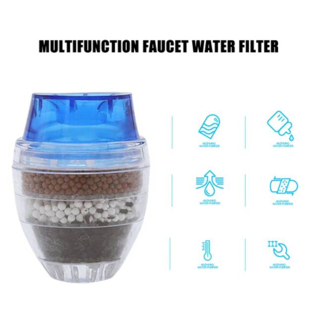 Mini Kitchen Faucet Water Purifier Filter Air Cartridge Filtrasi Kran Dapur Kamar mandi dll