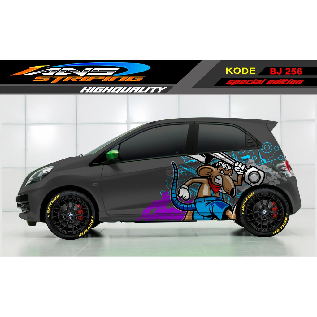 STICKER MOBIL BRIO, JAZZ, KARIMUN, SIGRA, YARIS, MOBILIO, AVANZA, ATOS / STICKER MOBIL