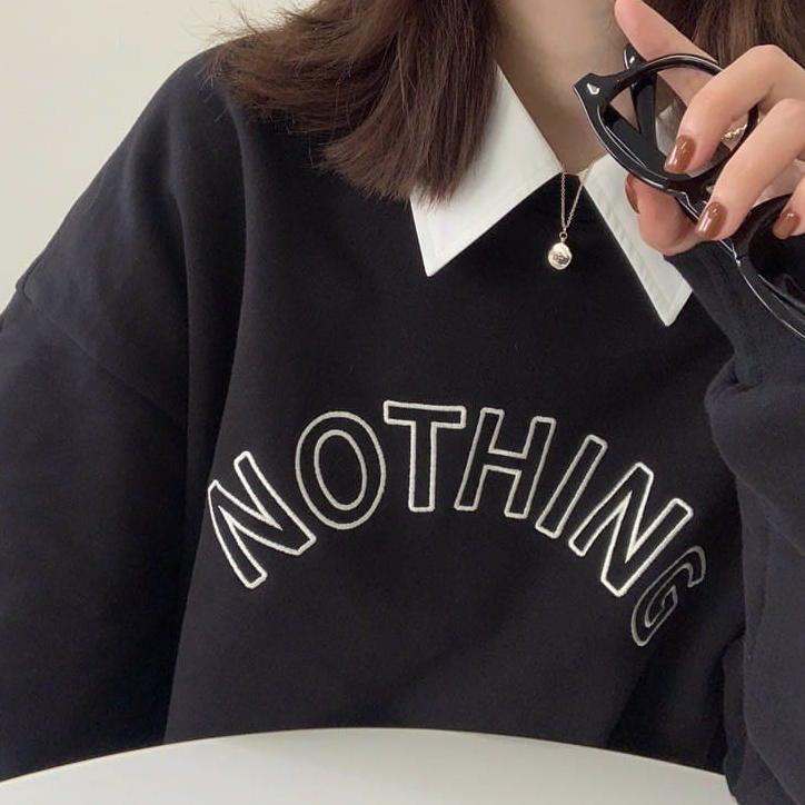 Terbaru SWEATER OVERSIZE NOTHING - OVERSIZE SWEATER WANITA