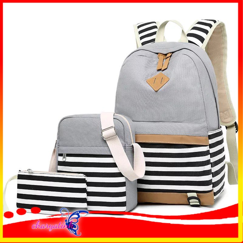 Charyatink - Tas Ransel backpack fashion wanita Baru Trend Tas 3 in 1 Terbaru