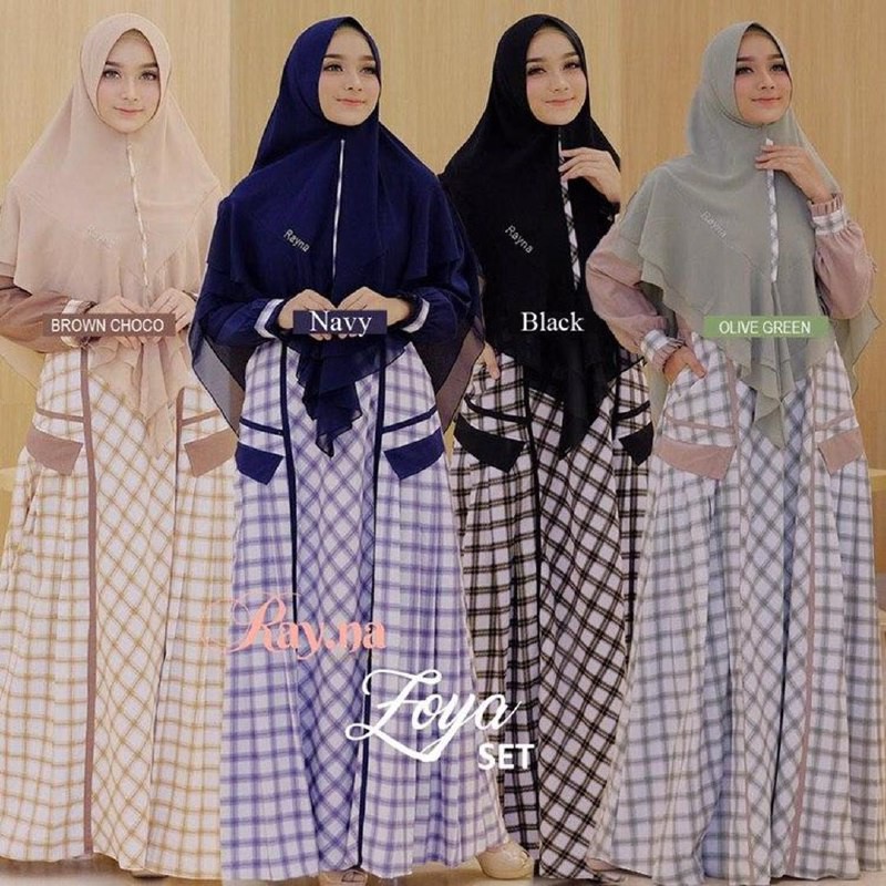 Gamis Syari Zoya by Rayna / Set Dress Khimar