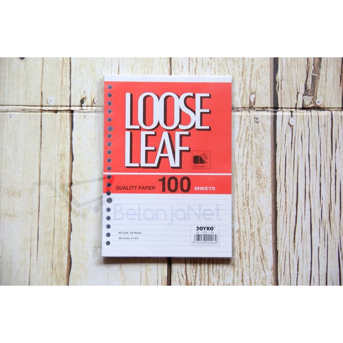 

Loose Leaf [Kertas File] Joyko A5 100 Lembar