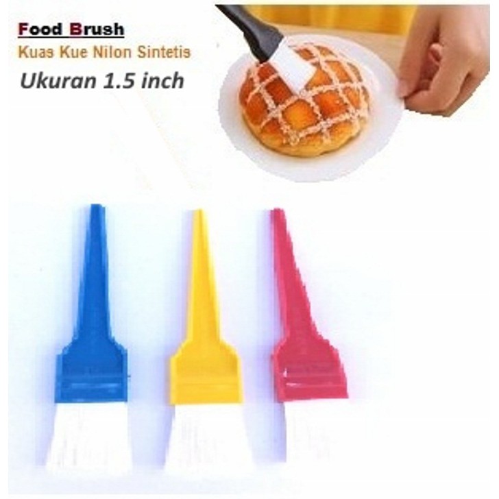 Kuas Kue Nilon Sintetis Uk 1.5 Inc Food Brush Nilon 1.5 Inch