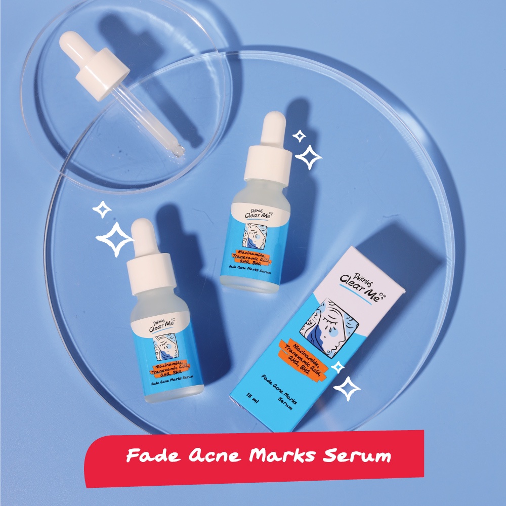 Dermies Clear Me Fade Acne Marks Serum + Niacinamide - Pudarkan Bekas Jerawat