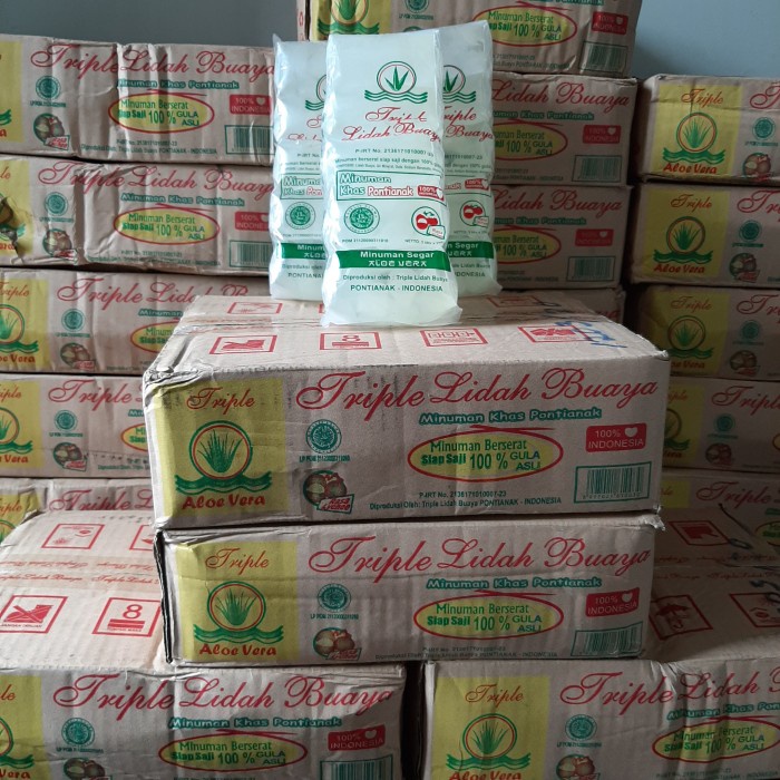 

minuman lidah buaya khas pontianak rasa leci 1dus