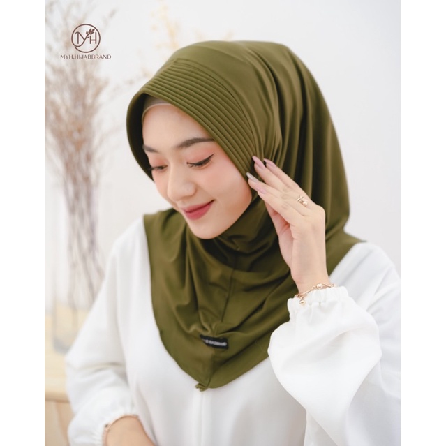 NEW BERGO SPORTY (bahan jersey korea)-Olive