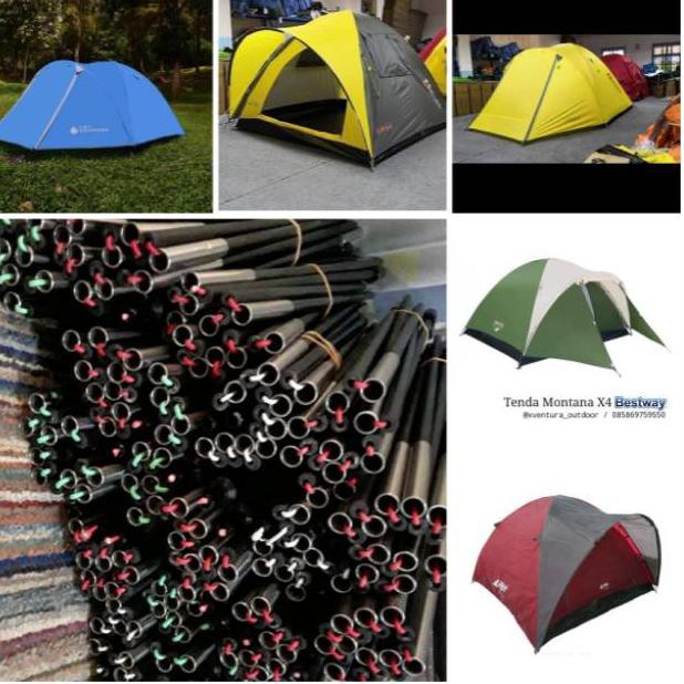 [KODE X99] [ BISA COD ]Frame tenda 1 set untuk kapasitas 3-4 4-5 orang  dll