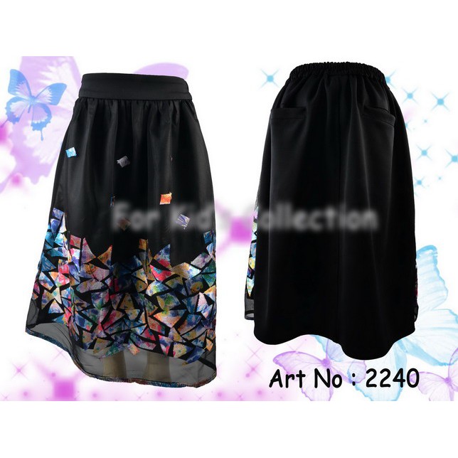 Rok Panjang Tile Motif Anak-Anak Perempuan