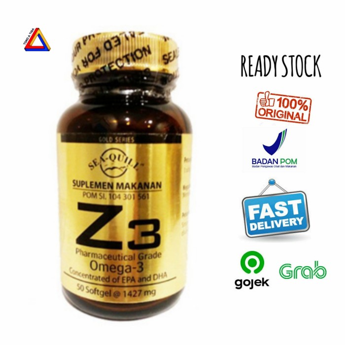 {cantikstore} SEA - QUILL Omega3 Z3 / Seaquill Omega 3 Z 3 50 Sofgels Limited