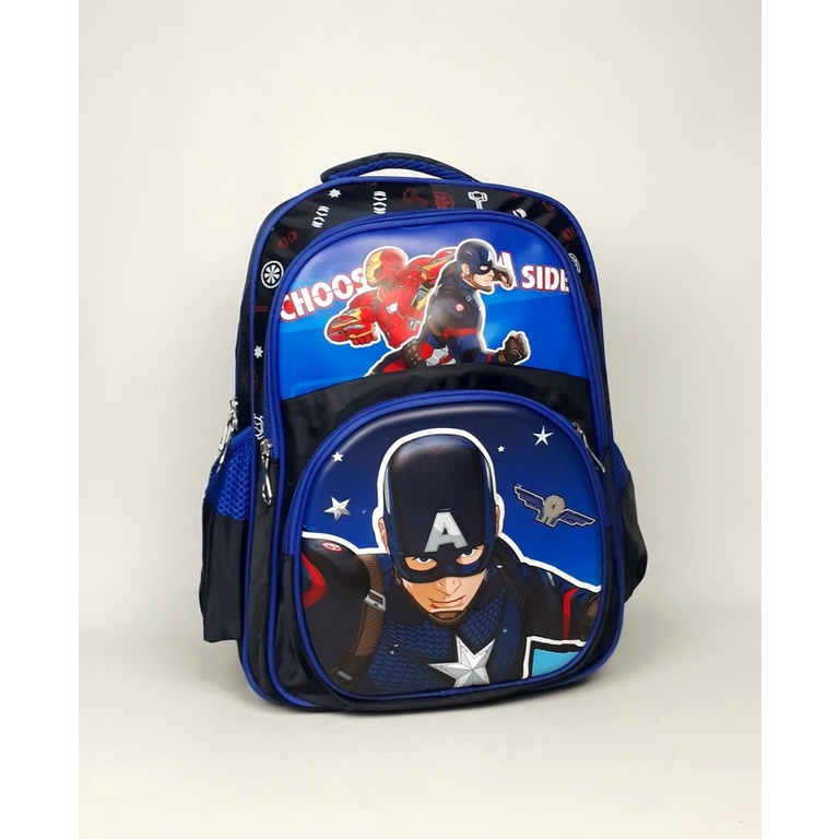 TAS ANAK COWOK TAS SEKOLAH ANAK CEWEK ALTO GAMBAR SPIDERMAN AVENGERS HELLO KITTY FROZEN LAMPU TERMURAH