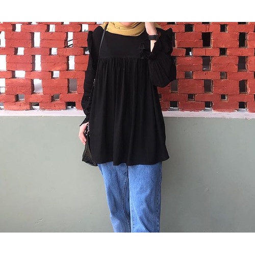 TERBARU PRISA BLOUSE KATUN RAYON JUMBO / BLOUSE OVERSIZE TERBARU WANITA / LD 120CM