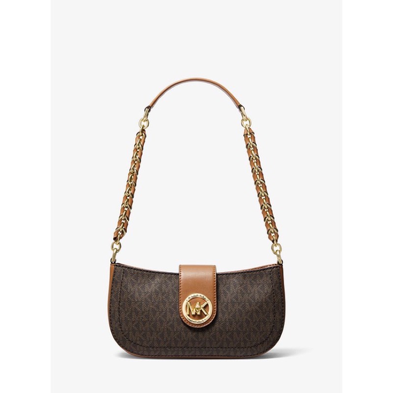 Emka Carmen Extra-Small Logo Shoulder Bag - Brown