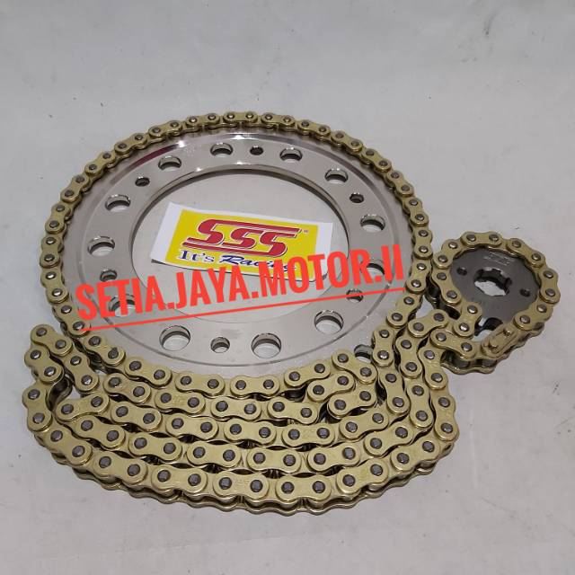 Gear sss ninja 250 fi.ninja 250 karbu.Rr mono.gear set sss 520