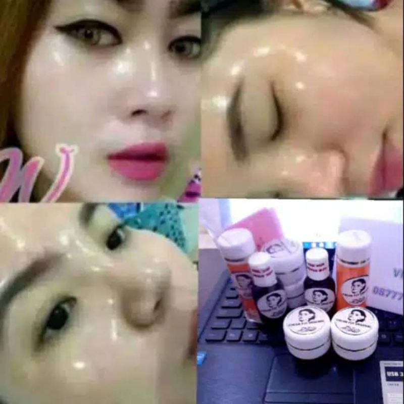skin care pemutih wajah F3y glowing cream paket serum new 30gr