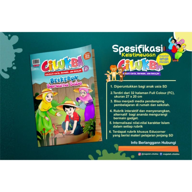 majalah anak muslim cilukba edisi  87