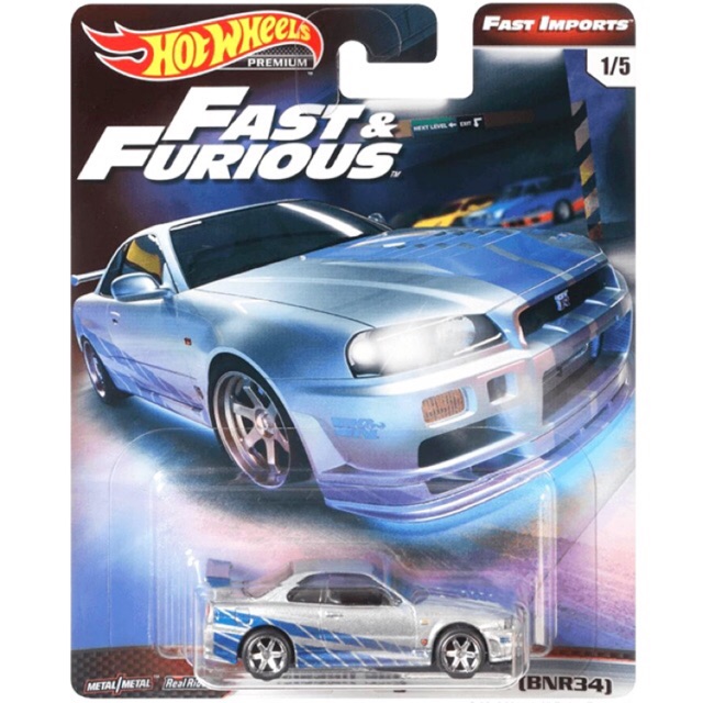 Jual Hotwheels Premium Nissan Skyline GTR BNR R Fast Furious Imports Retro Ban Karet