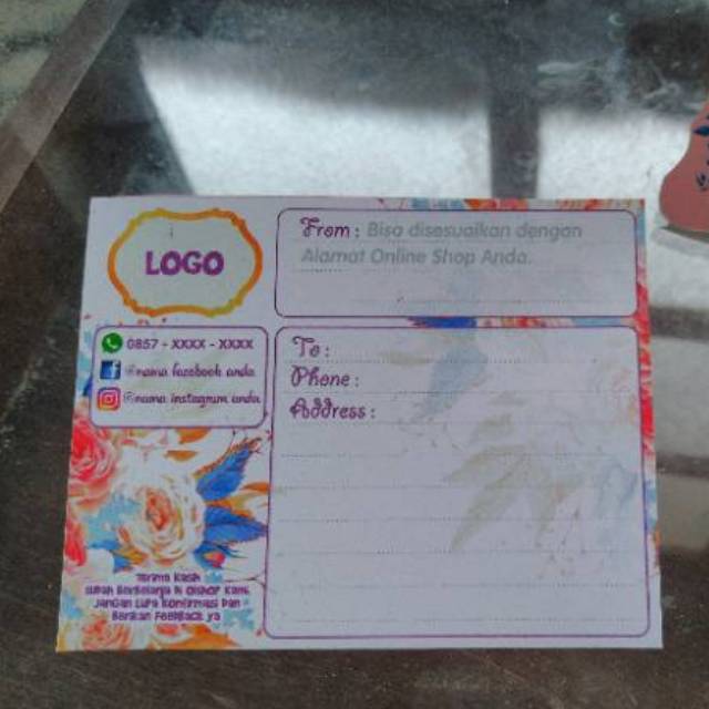 

STIKER PENGIRIMAN / STIKER PENGIRIMAN ONLINE MINIM 50pcs